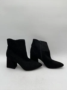 WOMEN'S JOURNEE COLLECTION SORREN BLOCK HEEL BOOTIES Black Size 10 - Picture 1 of 5