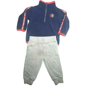 Nautica Sweatpants Fleece Jacket Boy's Size 12M Baby Infant Pants Set Outfit - Picture 1 of 7