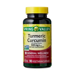 Spring Valley Turmeric Curcumin with Ginger Powder General Wellness Dietary S... - Picture 1 of 9