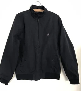 French Connection men’s dark navy blue moto bomber jacket, M - Picture 1 of 9