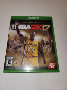 NBA 2K17 Legend Edition Gold Microsoft Xbox One 2016 Kobe Bryant Disc Cover Xb1 - Picture 1 of 2