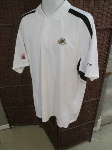 Mens Reebok CFL Hamilton Tiger Cats Polo Shirt Size XL Golf Shirt Cover