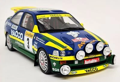 Otto 1/18 Ford Escort RS Cosworth Rally Monte Carlo 1986 3 Yacco Resin Model Car - Image 1 of 4