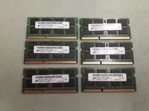 24GB (6x4GB) MICRON DDR3 PC3-10600S 1333MHZ Laptop Memory RAM - Picture 1 of 4