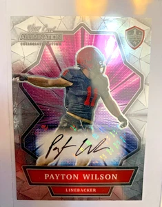 NM 2021 Wild Card Allumination NIL Collegiate Edition Auto Payton Wilson #ANBC-A - Foto 1 di 2