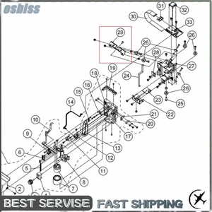 Graphtec CE6000-40/60/120(plus) CE6000-120AP Schlittenbefestigung Eisenplatte Original - Bild 1 von 2