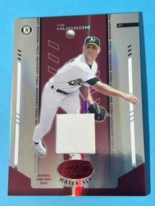 Tim Hudson 2004 Leaf Certified Materials Mirror “Red” Jersey Card # 035/150 - Picture 1 of 2