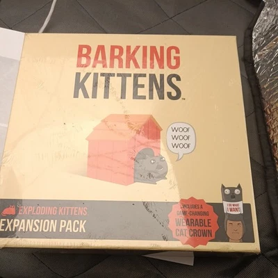NEW Barking Kittens - Exploding Kittens Expansion Pack - Includes Cat Crown - Image 1 of 2