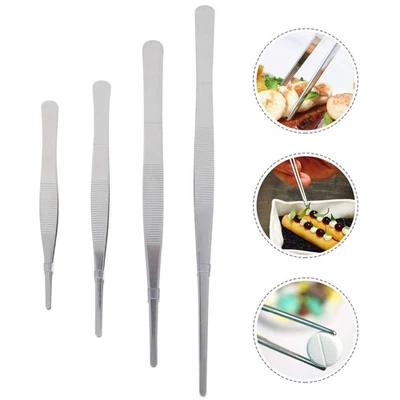  Pinzette da giardino per erba vegetale 4 pezzi con punte seghettate e - Image 1 of 4