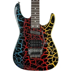 Charvel Fusion Deluxe 1990 - Tricolor Crackle - Picture 1 of 13