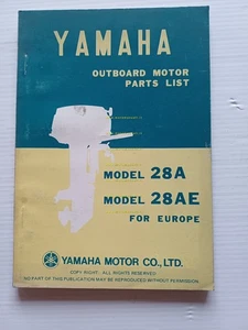 Yamaha Außenbordmotoren 28 A - 28 AE 1976 Original Ersatzteilkatalog - Bild 1 von 8