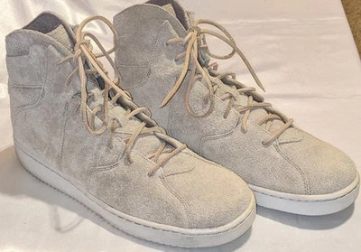 NIKE Hombres Air Jordan WESTBROOK 0.2 Zapatillas Altas Zapatos Talla 11 Caqui Gamuza Foto 1 de 4