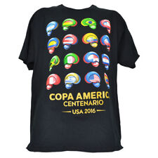 Copa America Centenario USA 2016 Black Tshirt Tee Mens Countries Teams Soccer