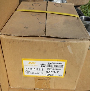 {10} 4" X 1-1/2" BUSHING GALVANIZED MALLEABLE IRON HEX BUSH MPT X FPT ZMGBU1107 - Picture 1 of 2