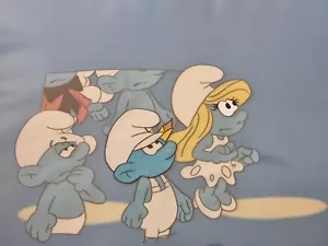 Hanna Barbera Original 1980s Vintage TV SMURFS Animation Art Production Cel #529 - Picture 1 of 1