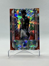 2021 Leaf Metal Draft Jeferson Quero RC Orange Cracked Ice Auto 2/2 #BA-JQ1