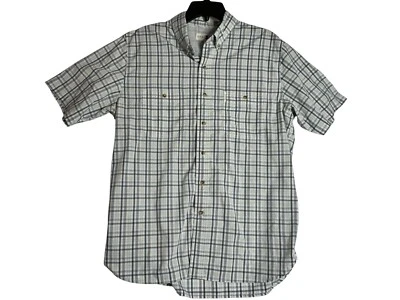Duck Head Plaid Button Down Vented Hiking Fishing Shirt Mens Large - Bamboo Blen - Image 1 of 4