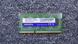 4GB ADATA PC3L-12800S DDR3 Laptop Memory RAM AM1L16BC4R1-B1GS - Picture 1 of 2