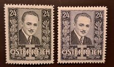 1. Republik 1934/35, Dollfuss, ANK 589 - 590 komplett (2), postfrisch **