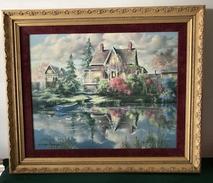 Marty Bell - Mendocino Twilight - Canvas print - Framed - Picture 1 of 6