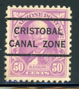 CANAL ZONE Used PRECANCEL Selections: Scott #114 50c Type III PC $$$ - Picture 1 of 1