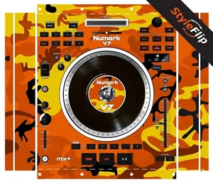 Piel Numark V7 | Color Naranja Camuflaje | Calcomanía Protectora | StyleFlip Skins - Imagen 1 de 1