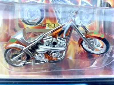 WEST COAST CHOPPERS JESSE JAMES MOTORCYCLE EL DIABLO II ORANGE 1;31 SCALE / New  - Image 1 of 4
