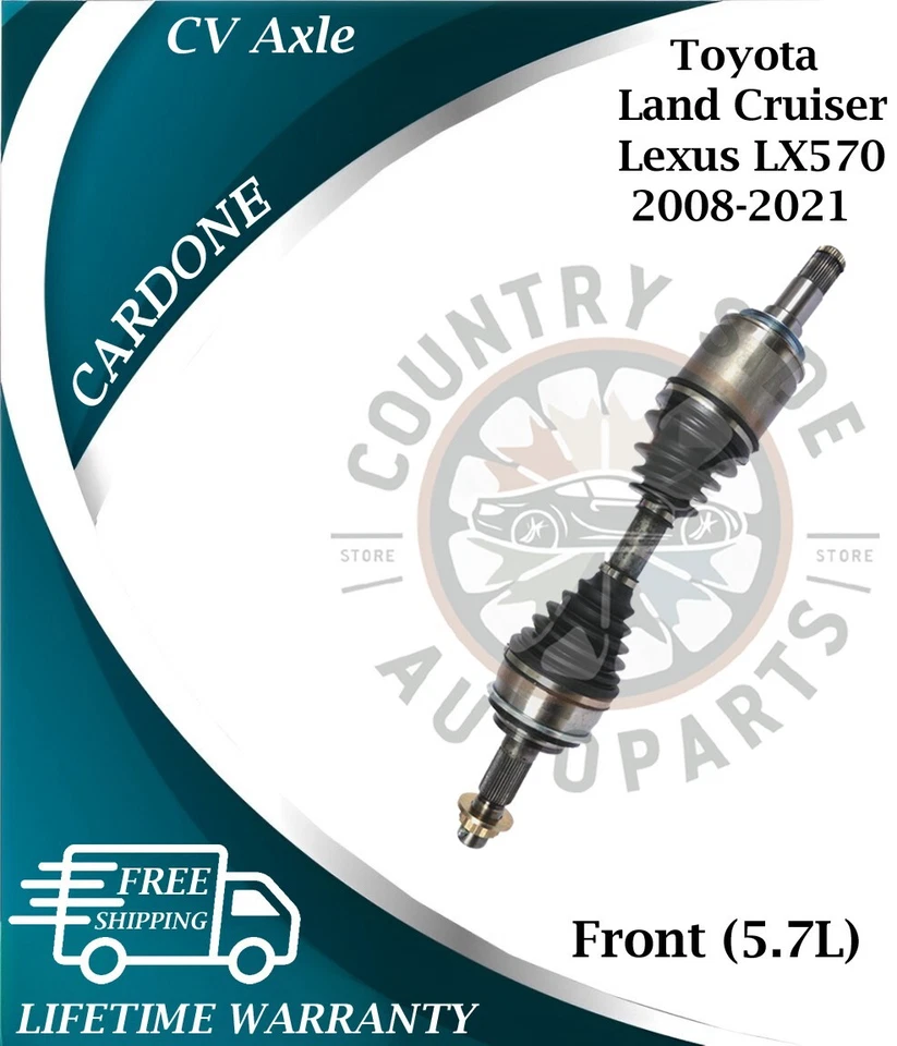 Eje delantero CV Cardone OEM para Toyota Land Cruiser/Lexus LX570 2008-2021 5,7 L Foto 1 de 4