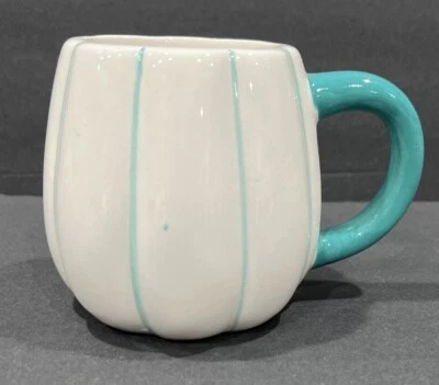 Taza Calabaza Blanca 3D 19 Oz Otoño Otoño Cosecha Acción de Gracias Halloween Rústica Foto 1 de 4