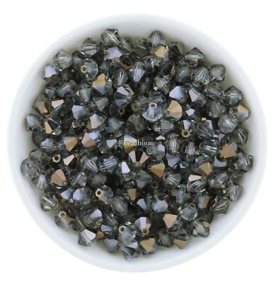 Preciosa Bicones Valentinite 3mm, 4mm, 6mm Crystal Bicones - Image 1 of 2