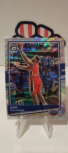 Tarjeta Donruss Optic Zion Williamson Silver Pulsar Prizm #40 NBA Pelicans 2020-21 - Imagen 1 de 2