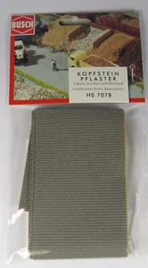 BNIB OO / HO BUSCH 7078 80mm x 1m COBBLED STONE ROAD / DRIVEWAY Self Adhesive - Picture 1 of 2