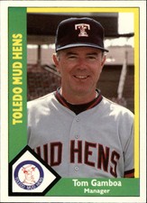 TOM GAMBOA ~ 1990 Toledo Mud Hens CMC Minor League Card #22 (Manager)