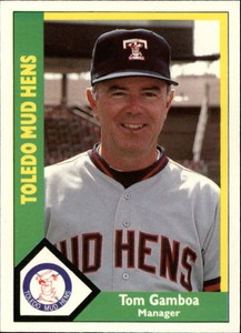 TOM GAMBOA ~ 1990 Toledo Mud Hens CMC Minor League Card #22 (Manager)