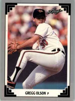 1991 Leaf Gregg Olson #519 - Image 1 of 2