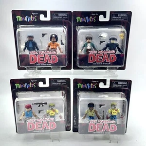 The Walking Dead Minimates Series 5 Complete Set Of 8 Figures! Lot Caesar Morgan - Picture 1 of 6