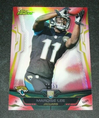 2014 Topps Finest MARQISE LEE #114 Red Refractor RC/50 USC Trojans Jax JAGUARS - Image 1 of 2