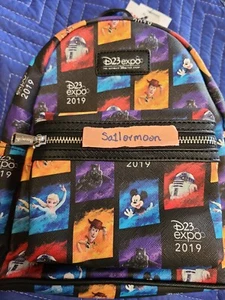 Mini mochila rara Loungefly Parks Disney Pixar D23 Expo 2019 nueva con etiquetas - Imagen 1 de 1