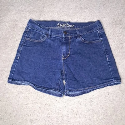 Old Navy Jean Shorts Womens Size 4 Dark Blue Denim The Sweet Heart - Image 1 of 4