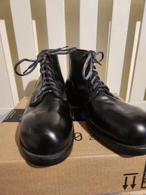 Vintage 1960's USN Military Steel Toe 'Wing Walker' Low Boots  - Size 10 Narrow - Image 1 of 4