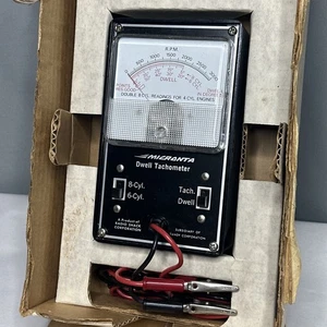 VTG Micronta 3.5” Analog Dwell Tachometer Tester Meter Auto Tool w/ Box - Foto 1 di 6