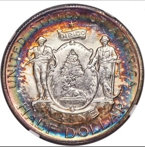 1920 Maine Half Dollar NGC MS63 Toned - Picture 1 of 5