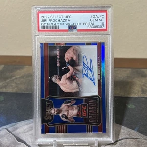 Jiri Prochazka Select 2022 UFC Blue OCTAGON PRIZM AUTO AUTOGRAPH #/49 MMA PSA 10 - Picture 1 of 2