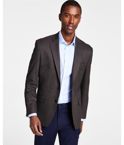 Michael Kors Cappotto Sportivo Uomo Elasticizzato Marrone 44 Lungo