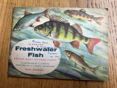 Freshwater Fish Brooke Bond Picture Cards Album with cards in - Image 1 of 4
