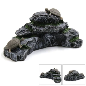 Harz Wasser Schildkröten Klettern Felsen Ramp Aquarium Landschaft Dekor - Bild 1 von 5