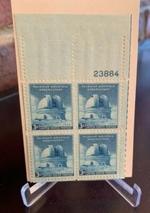 1948 Palomar Mountain Observatory #966 3 Cent Briefmarke USA Postage - 4er Block - Bild 1 von 2