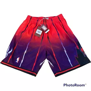 Toronto Raptors Mitchell and Ness Fadeaway Swingman Basketball Shorts Size M - Picture 1 of 9