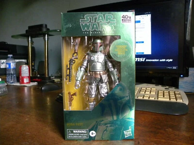 Star Wars Black Series Boba Fett карбонизированная как новая на картонке Hasbro - Изображение 1 из 2