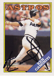 KEN CAMINITI - Autographed 1988 OPC O-Pee-Chee Baseball Card Signed Astros RARE